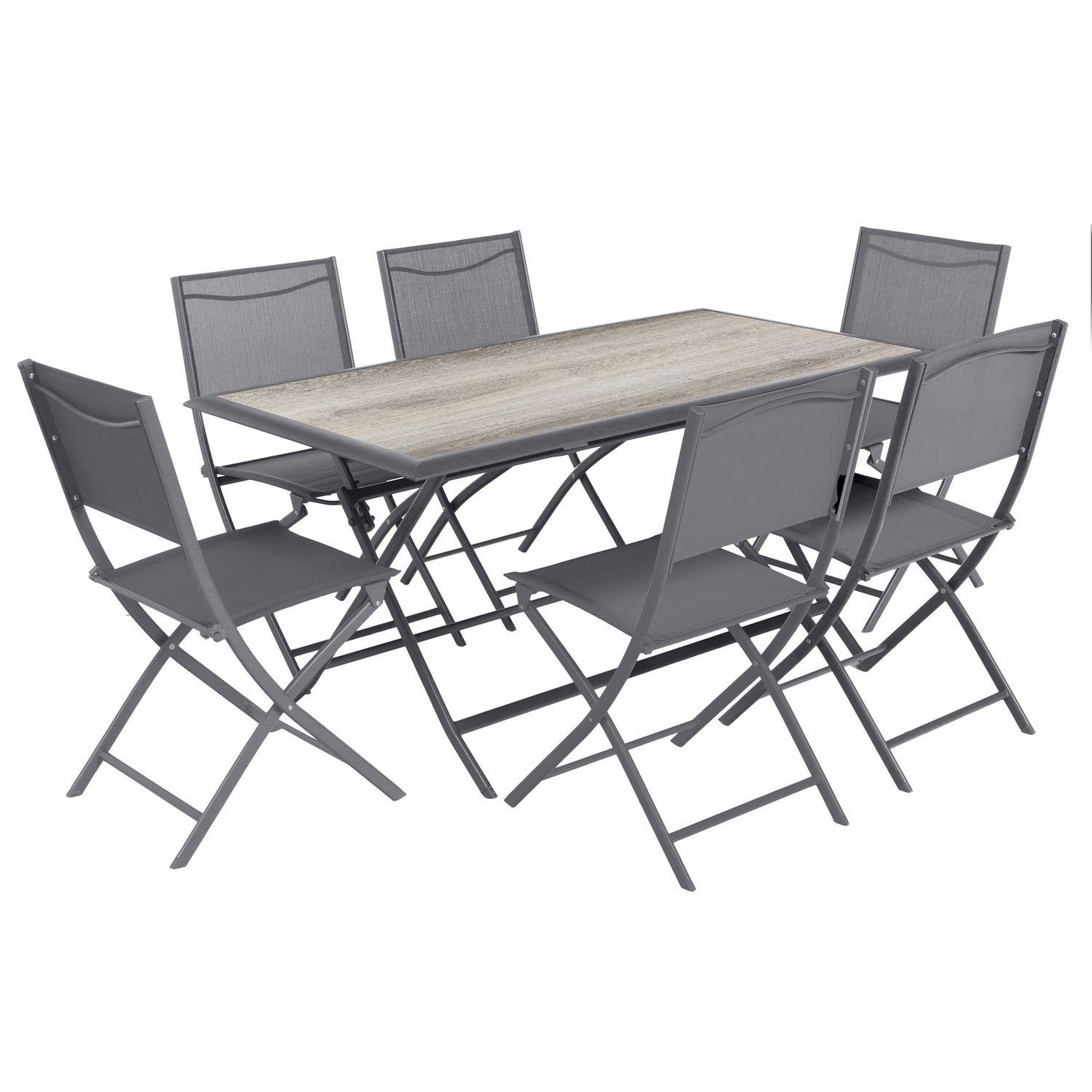 Voir la diapositive 4 : HESPERIDE Table de jardin pliante azua en aluminium
