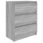 Voir la diapositive 2 : VIDAXL Buffet Sonoma gris 60x35x76 cm Bois d'ingenierie