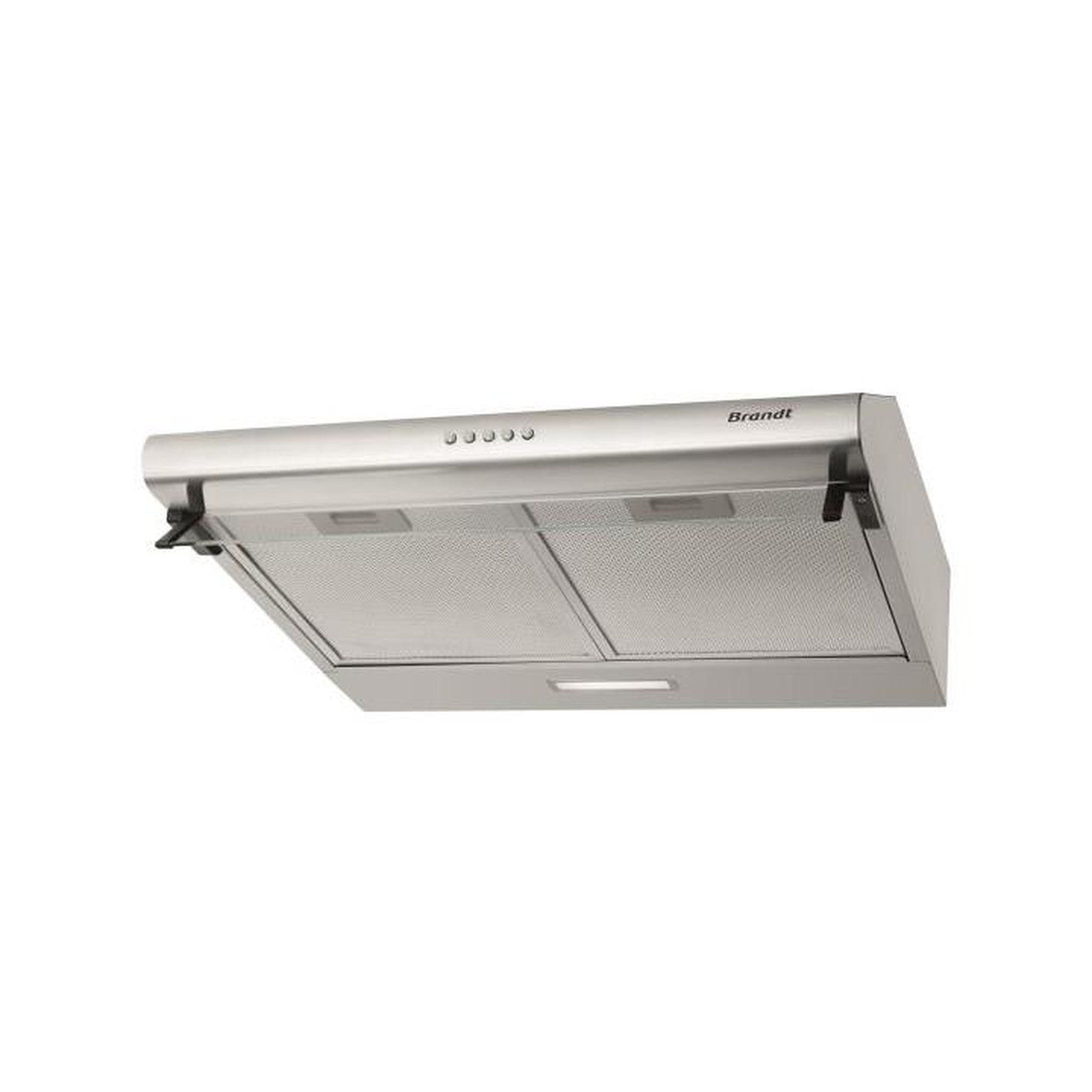 Voir la diapositive 1 : BRANDT Hotte visière 60cm 321m3/h inox - BHC9602X