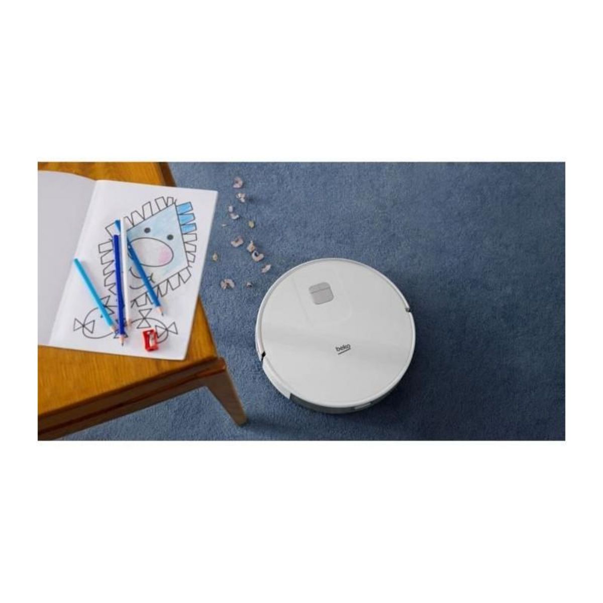 Beko BEKO VRR60314VW - Aspirateur Robot Laveur 2 en 1 Connecté - Autonomie 150 minutes - 2000 pa - Blanc