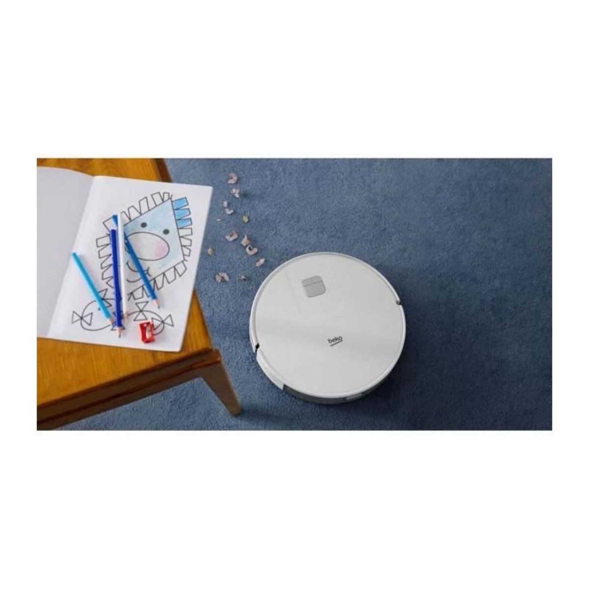 Beko BEKO VRR60314VW - Aspirateur Robot Laveur 2 en 1 Connecté - Autonomie 150 minutes - 2000 pa - Blanc