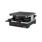 WEASY WEASY LUGA40 - Appareil a raclette et grill 4 personnes - 600W - Revetement anti-adhesif - 19,7x19,7cm - Plaque amovible