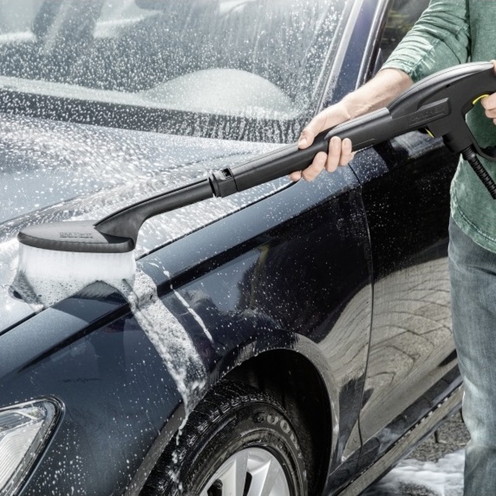Voir la diapositive 3 : KARCHER Brosse de lavage pour nettoyeur haute pression 