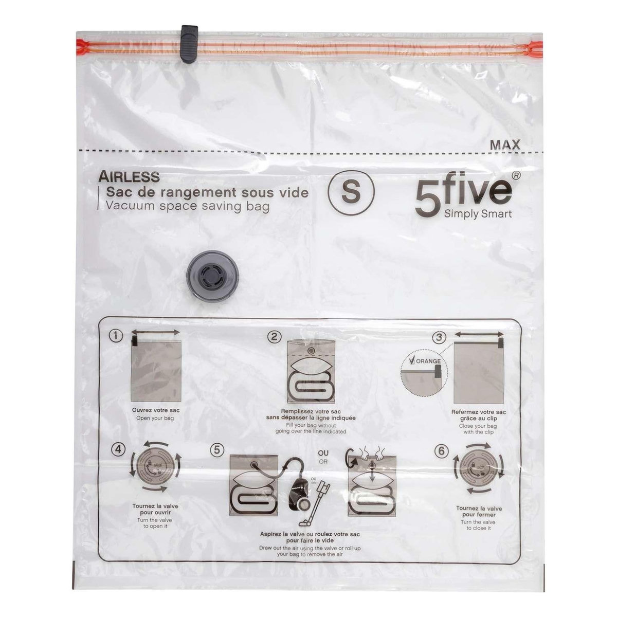 FIVE Housse de rangement sous-vide Taille S