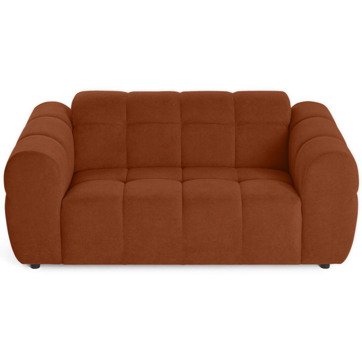 LISA DESIGN Ray - canapé droit 2 places en tissu texturé