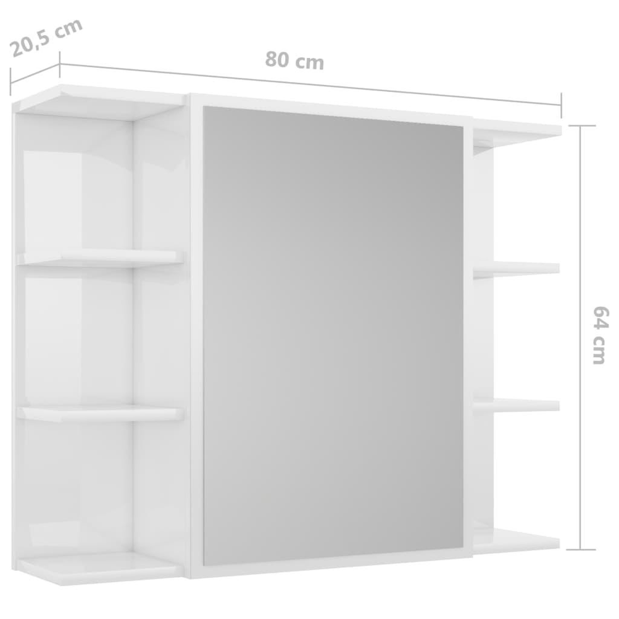 Voir la diapositive 6 : VIDAXL Ensemble de meubles de bain 3pcs Blanc brillant Bois ingenierie