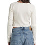 Voir la diapositive 2 : G-Star Raw T-shirt Manches longues Blanc Femme G-Star Cropped Baby Sis Raglan