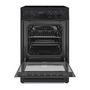 Voir la diapositive 2 : OCEANIC OCEANIC CV5050B8 Cuisiniere vitrocéramique 50x50 - Four convection naturelle - 48 L - Noir