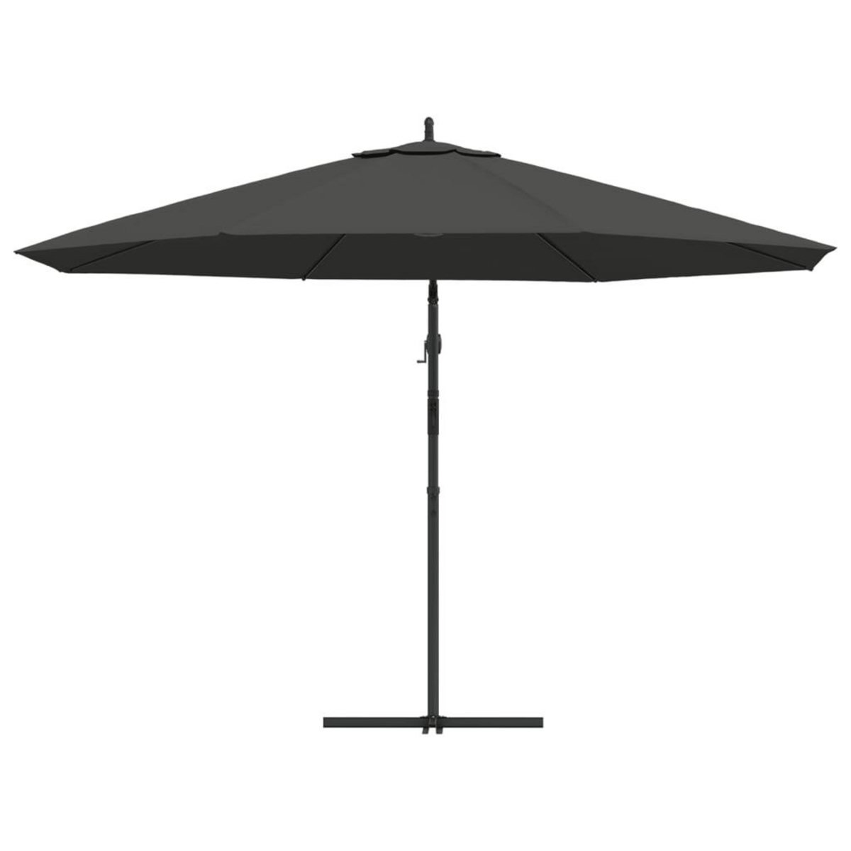 VIDAXL Parasol de jardin en porte-a-faux et poteau en aluminium