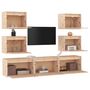 Voir la diapositive 4 : VIDAXL Meubles TV 7 pcs Bois massif de pin