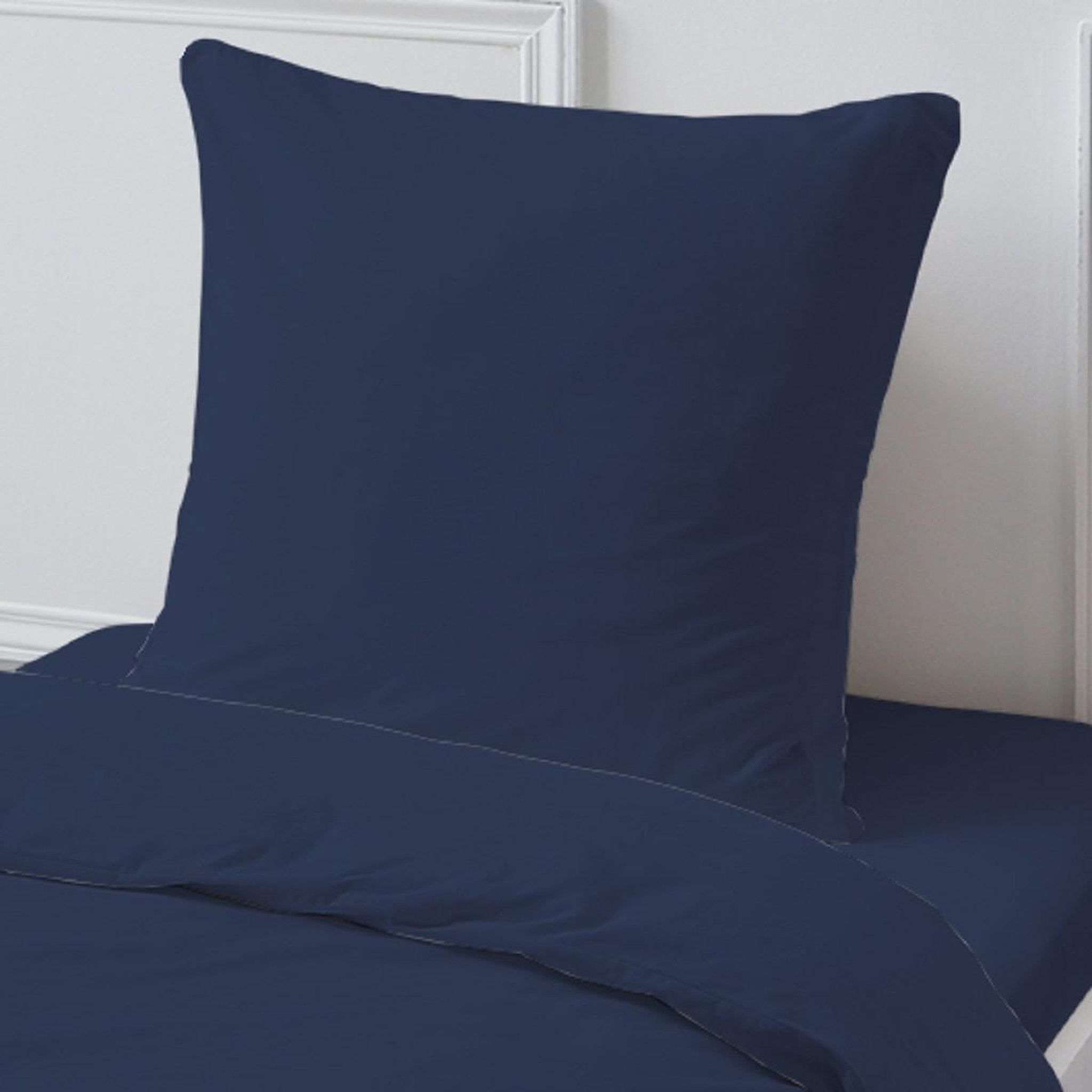 Voir la diapositive 3 : FUTURE HOME Drap housse en coton 57 fils uni bonnet 25cm