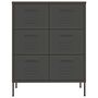 Voir la diapositive 3 : VIDAXL Armoire a tiroirs Anthracite 80x35x101,5 cm Acier