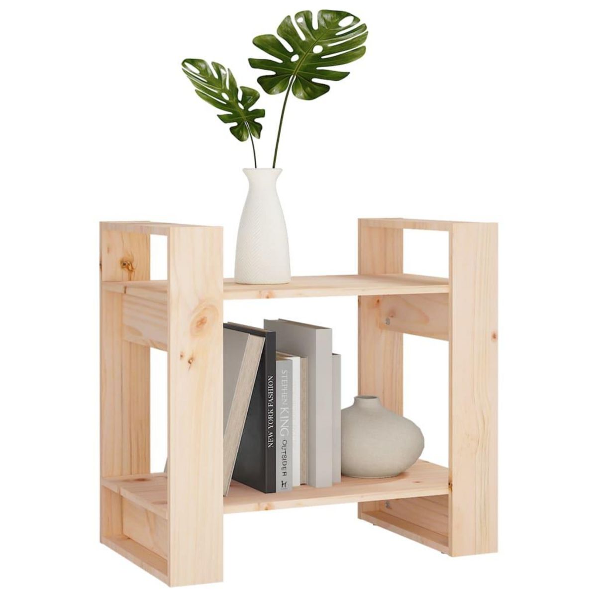 VIDAXL Bibliotheque/Separateur de piece 60x35x57 cm Pin massif