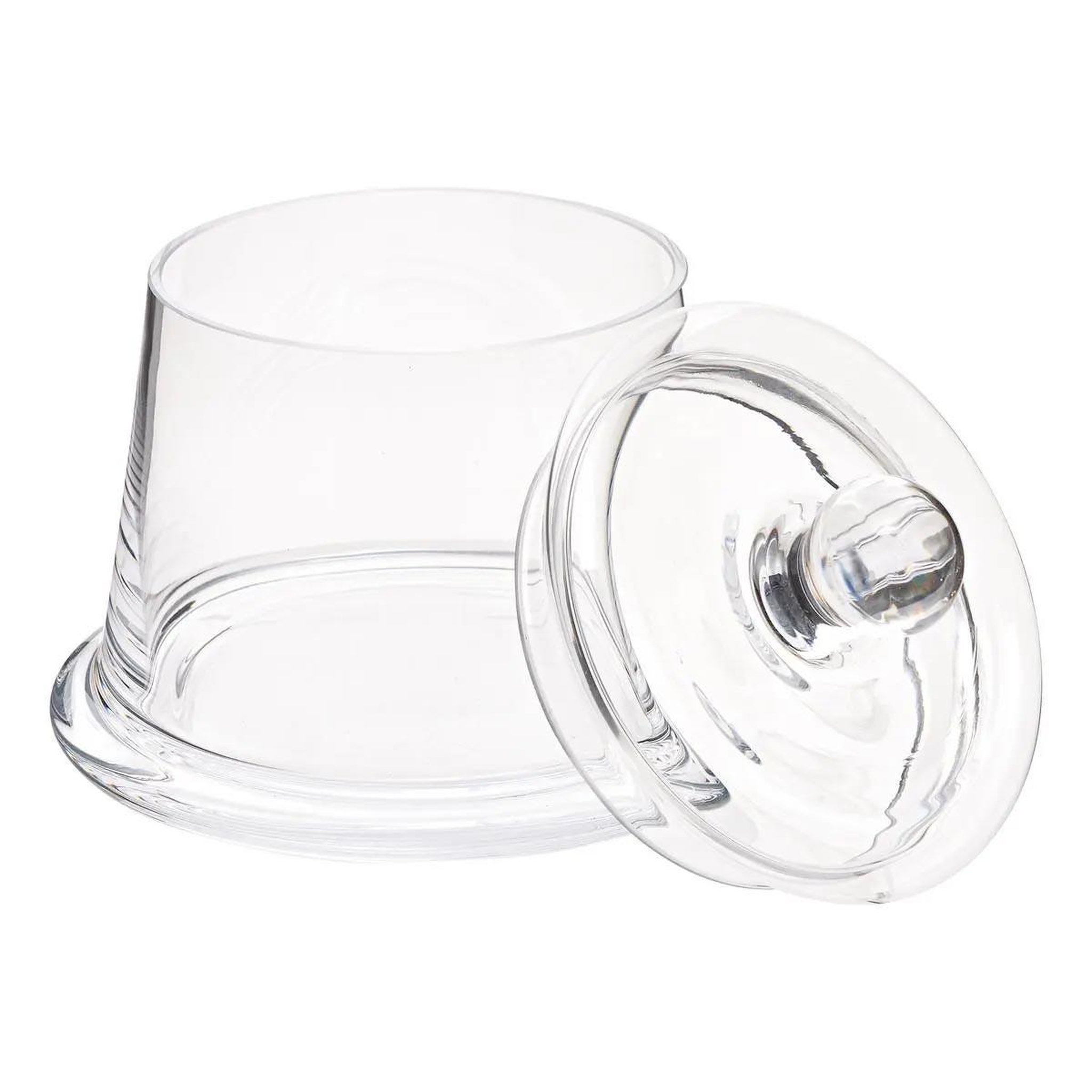 Voir la diapositive 2 : FIVE Bonbonnière en Verre  Ambroisia  12cm Transparent