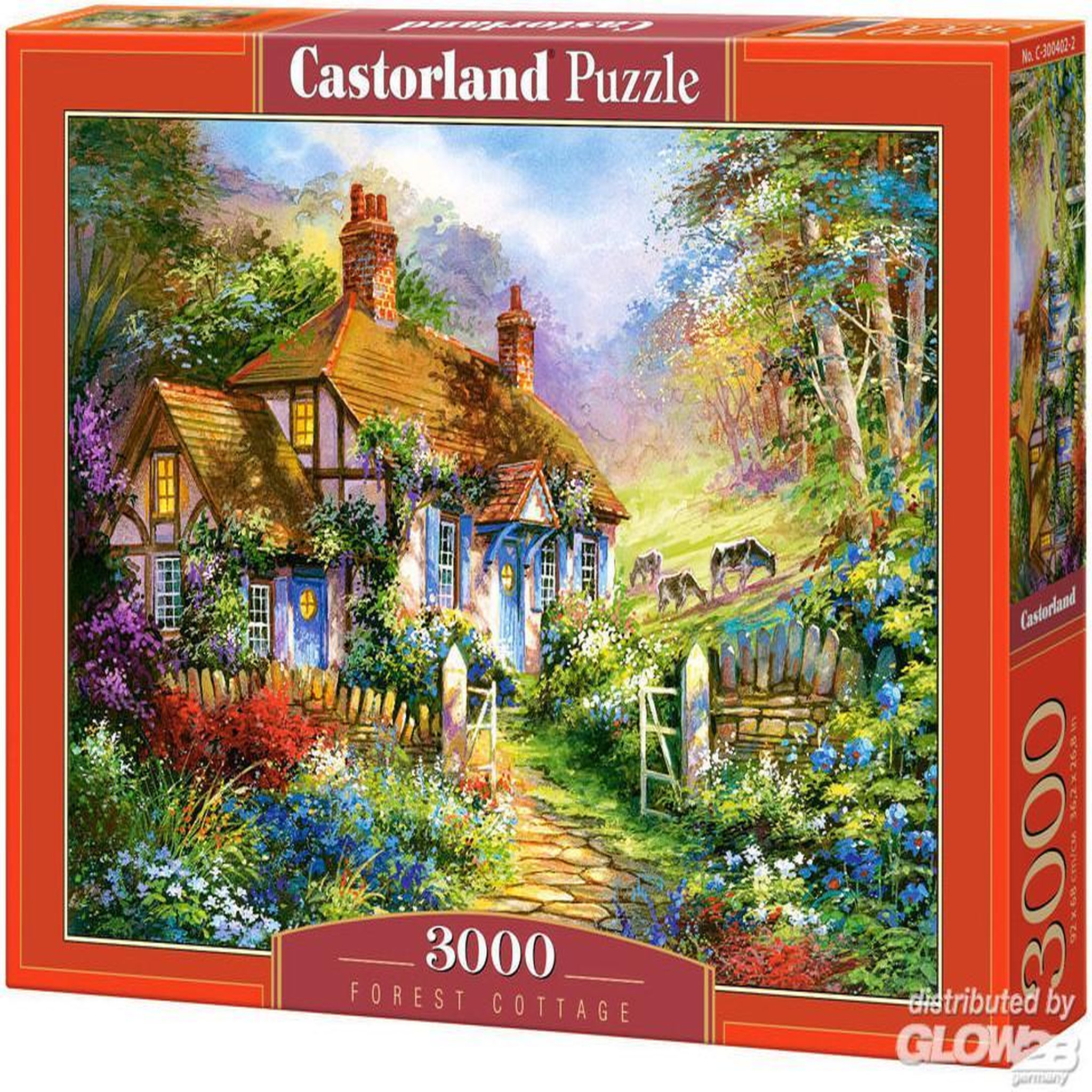 Voir la diapositive 3 : Castorland Puzzle 3000 pièces : cottage forestier