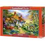 Voir la diapositive 3 : Castorland Puzzle 3000 pièces : Cottage forestier