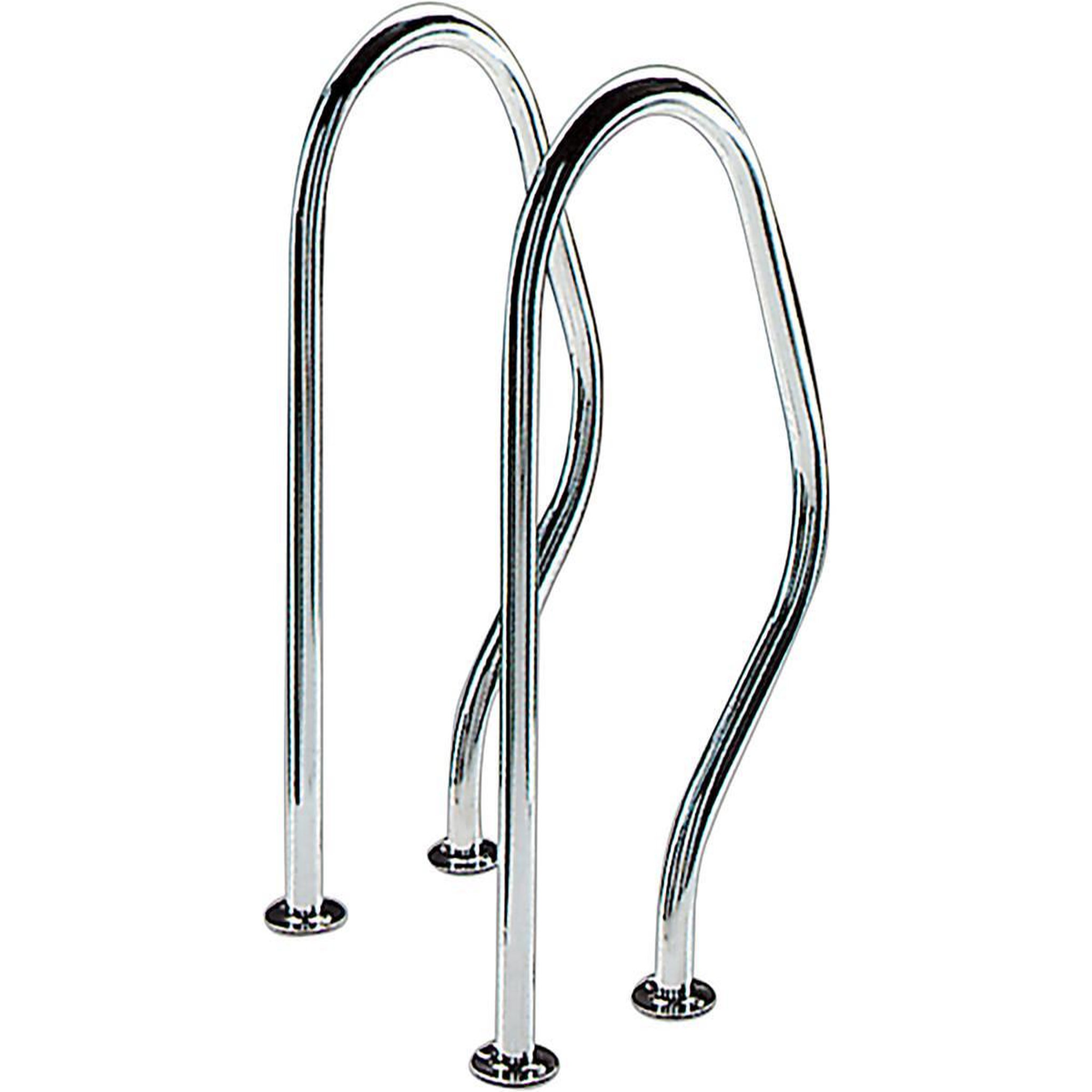 Habitat et Jardin Sorties de bain pour piscine - 47 x 80 cm - Inox - A visser