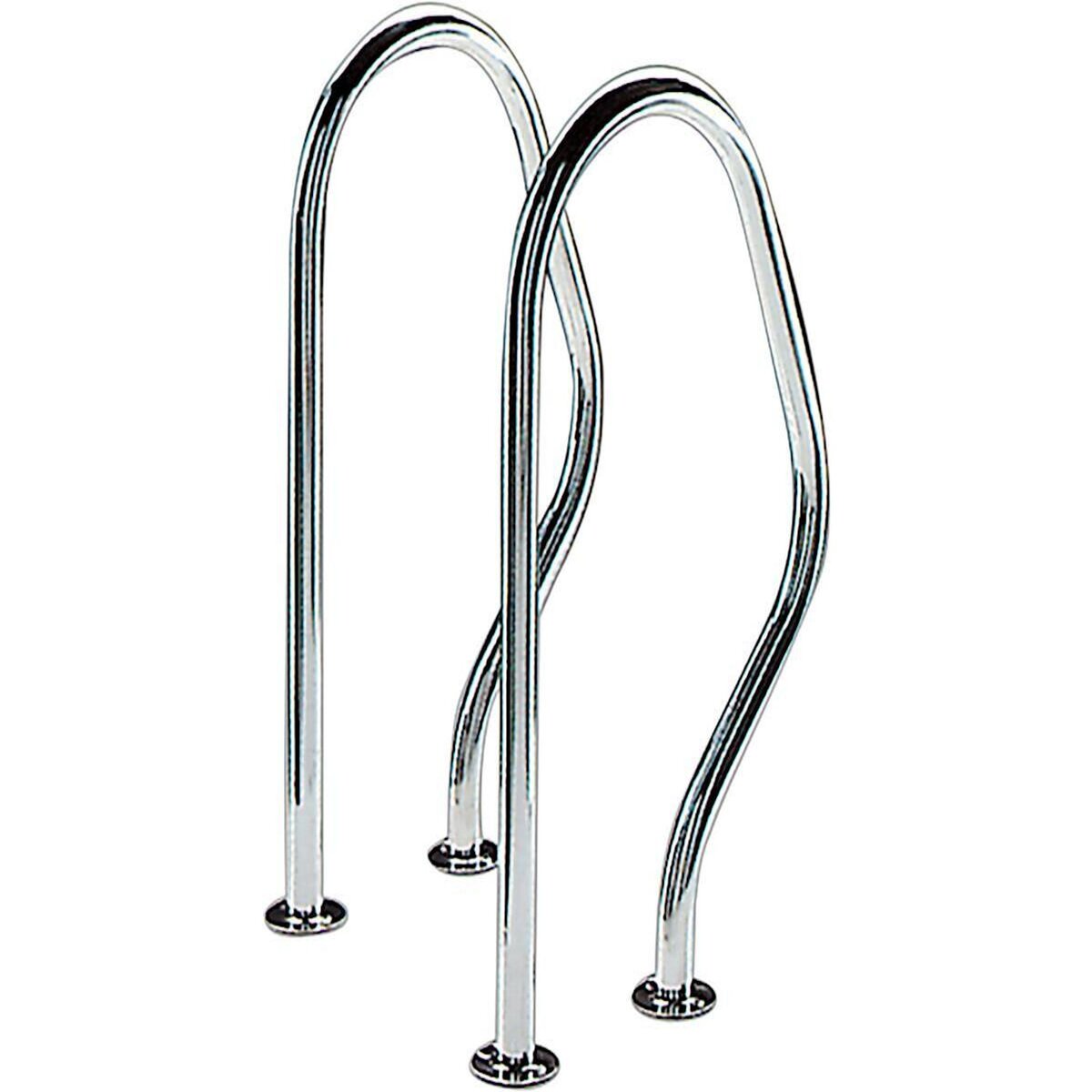 Habitat et Jardin Sorties de bain pour piscine - 47 x 80 cm - Inox - A visser