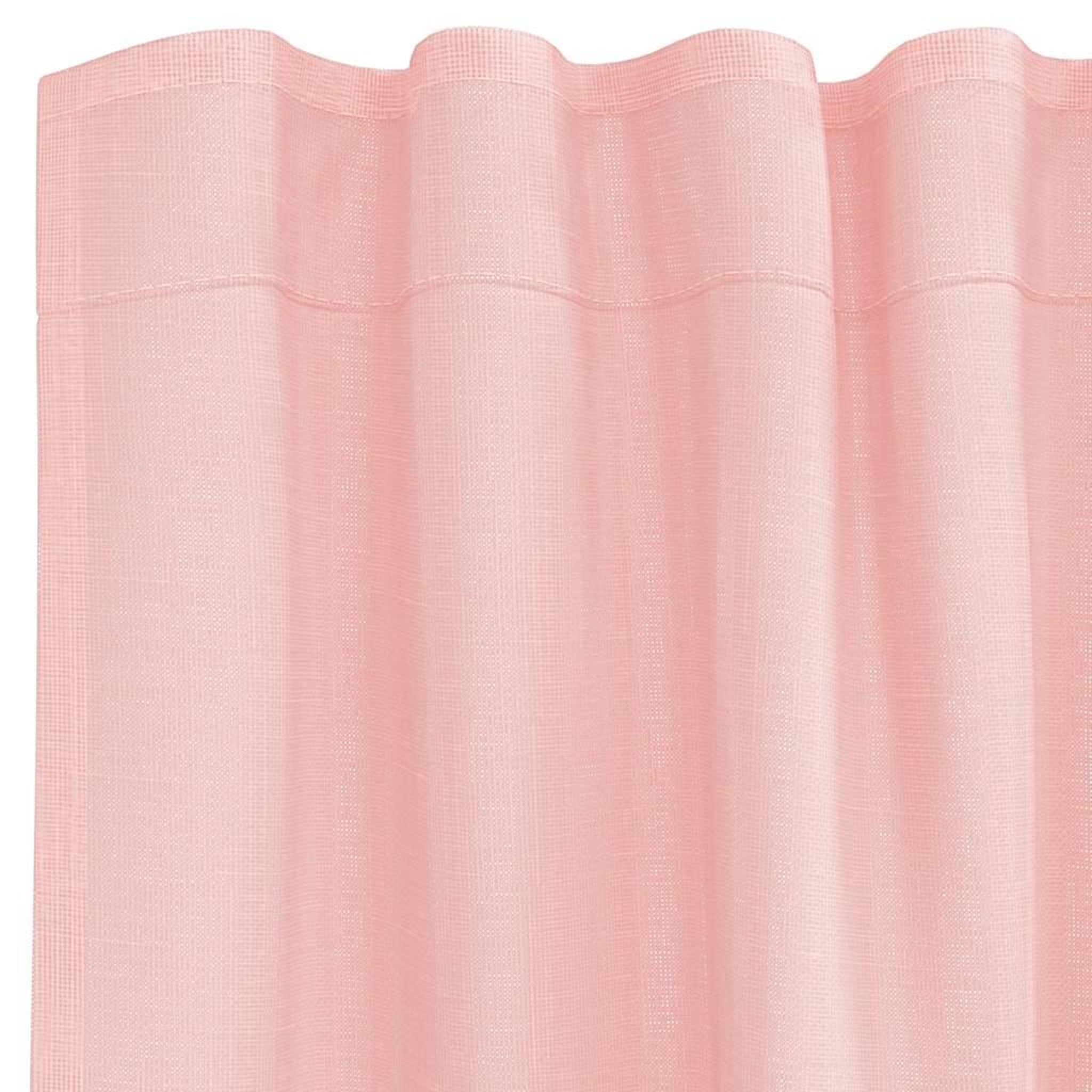 Voir la diapositive 5 : VIDAXL Rideaux en voile avec boucles 2 pcs rose 140x175 cm