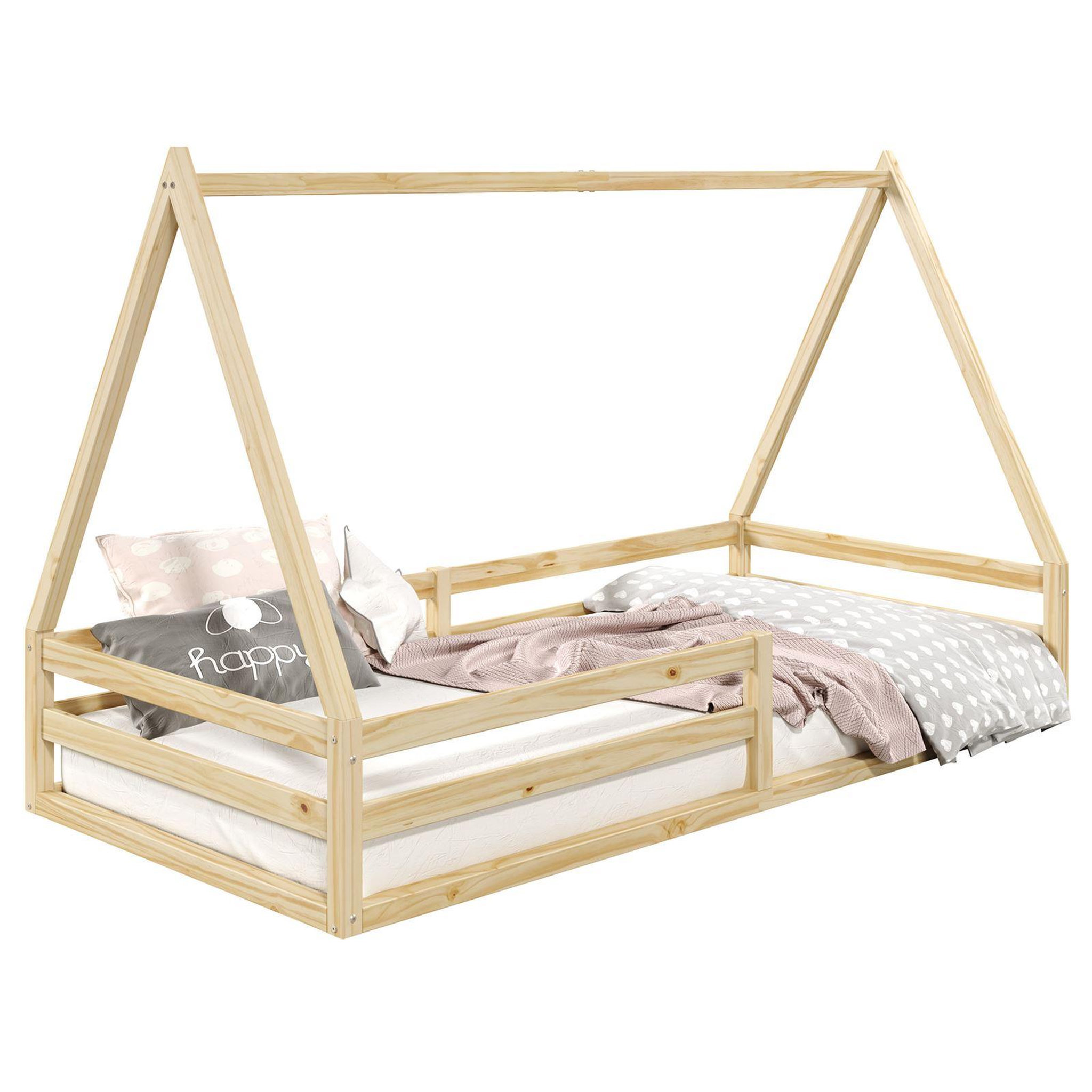 Voir la diapositive 1 : IDIMEX Lit cabane SILA 90 x 200 cm, en pin massif