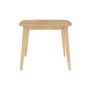 Voir la diapositive 6 : Rendez vous déco Table carrée 4 personnes en bois clair naturel 90 cm - Julio