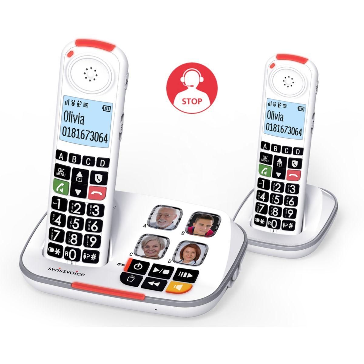 Swissvoice Téléphone sans fil XTRA 2355 Voice Duo