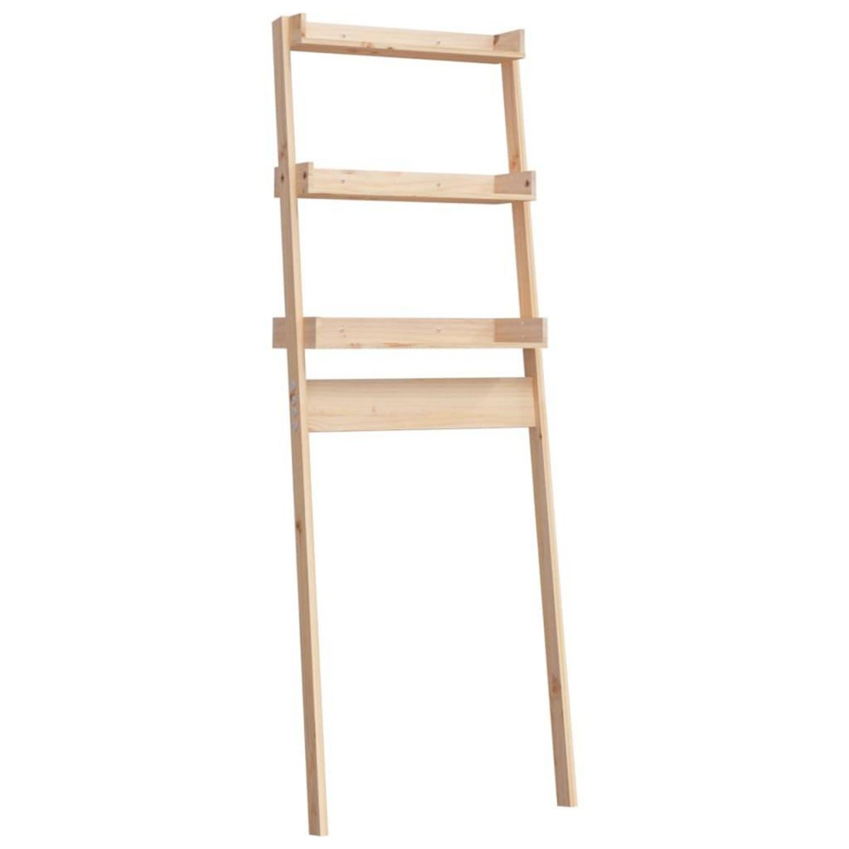 VIDAXL Etagere de toilette 63,5x32x179 cm Bois de pin massif