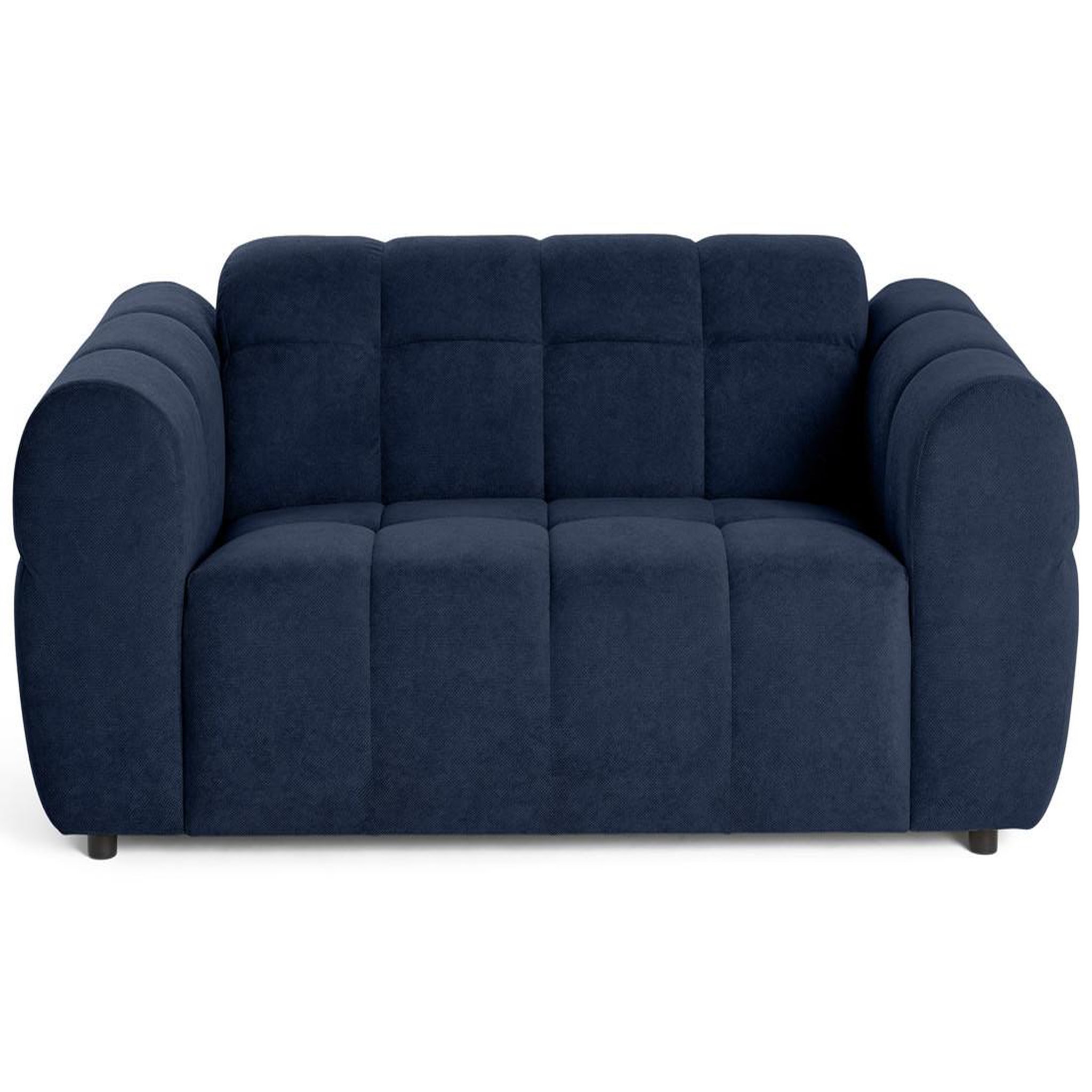 Voir la diapositive 1 : BEST MOBILIER Ray - canapé droit 2 places en tissu texturé