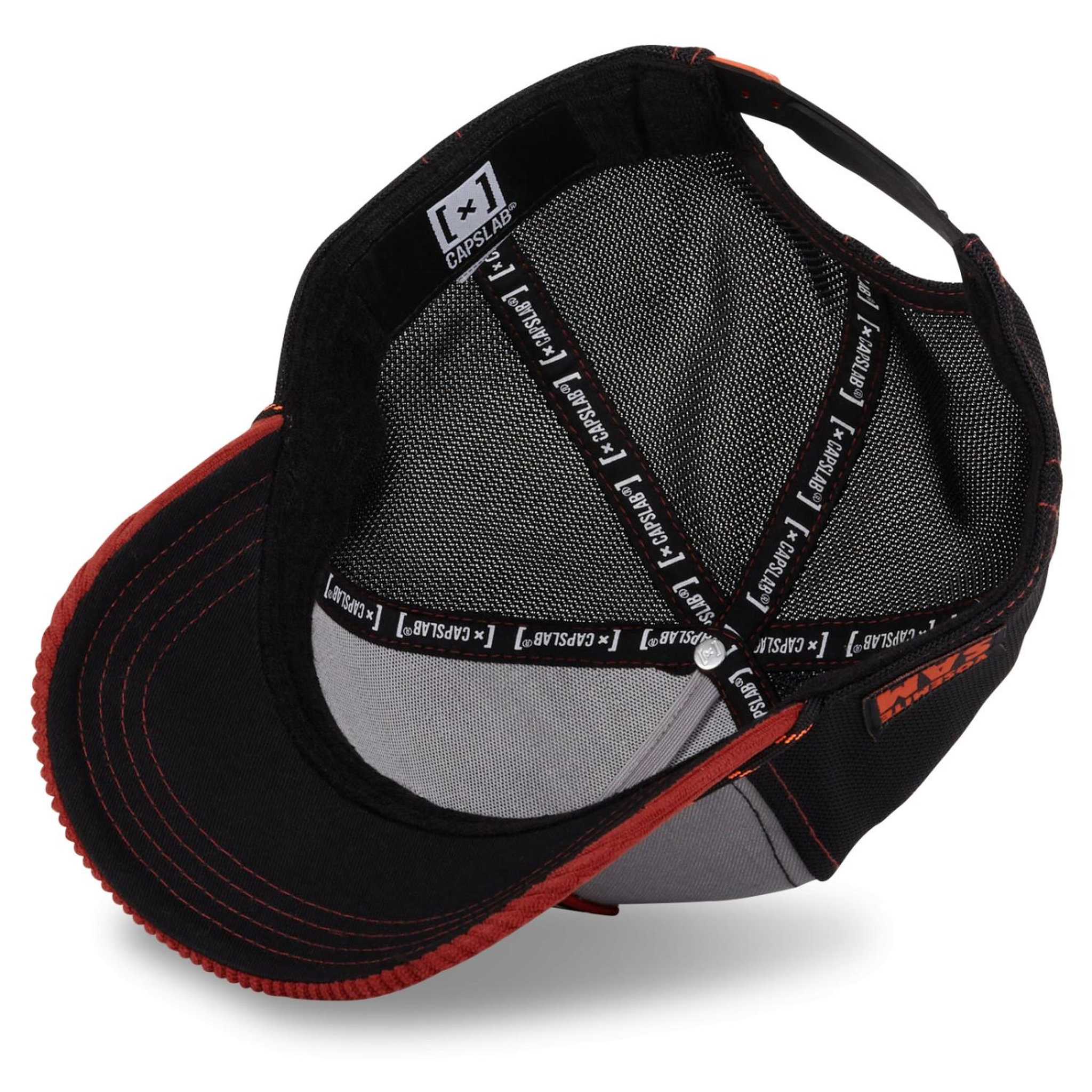Voir la diapositive 6 : CAPSLAB Casquette homme trucker en denim et velours looney  tunes yosemite sa
