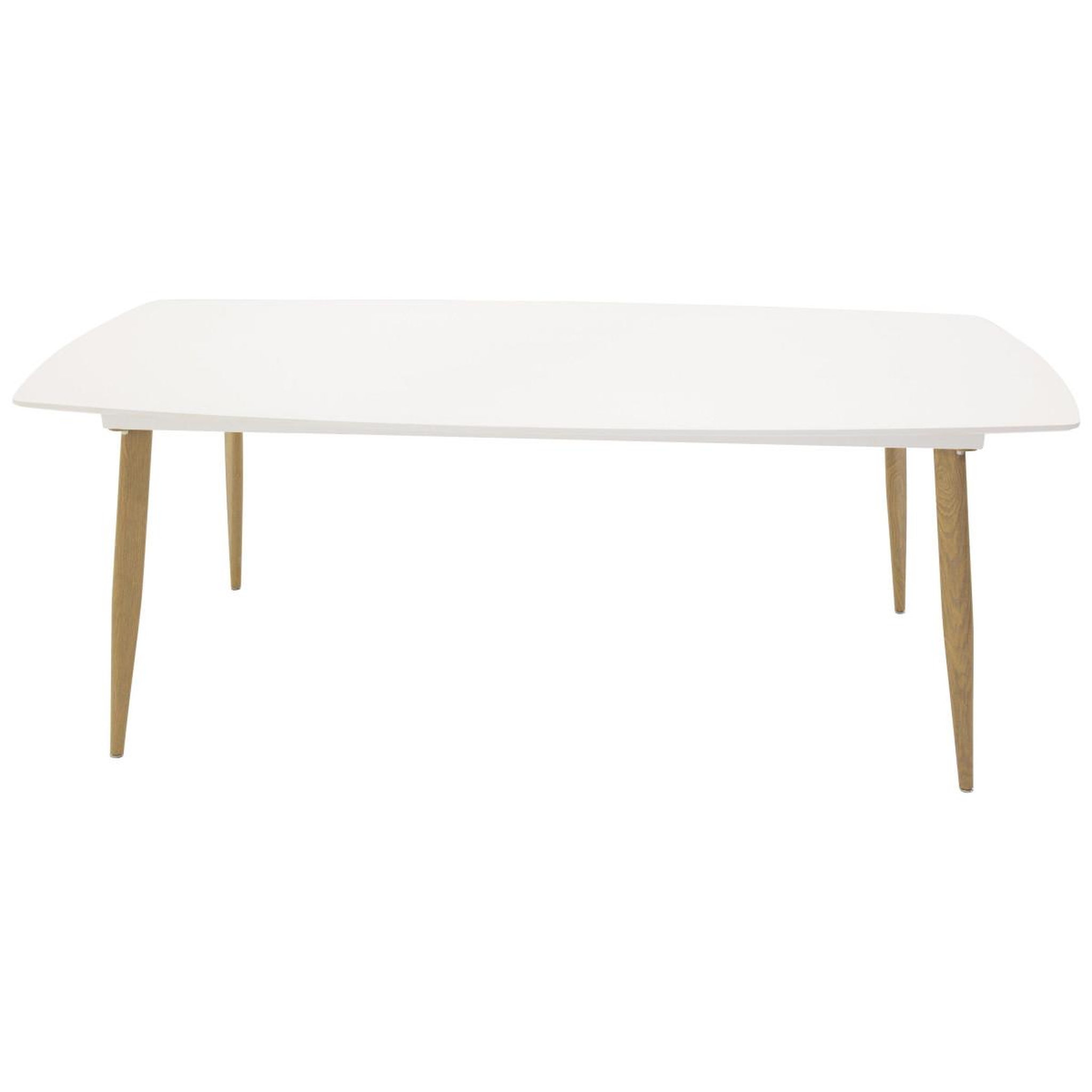 Voir la diapositive 2 : Paris Prix Table à Manger  Polar  240cm Blanc & Naturel