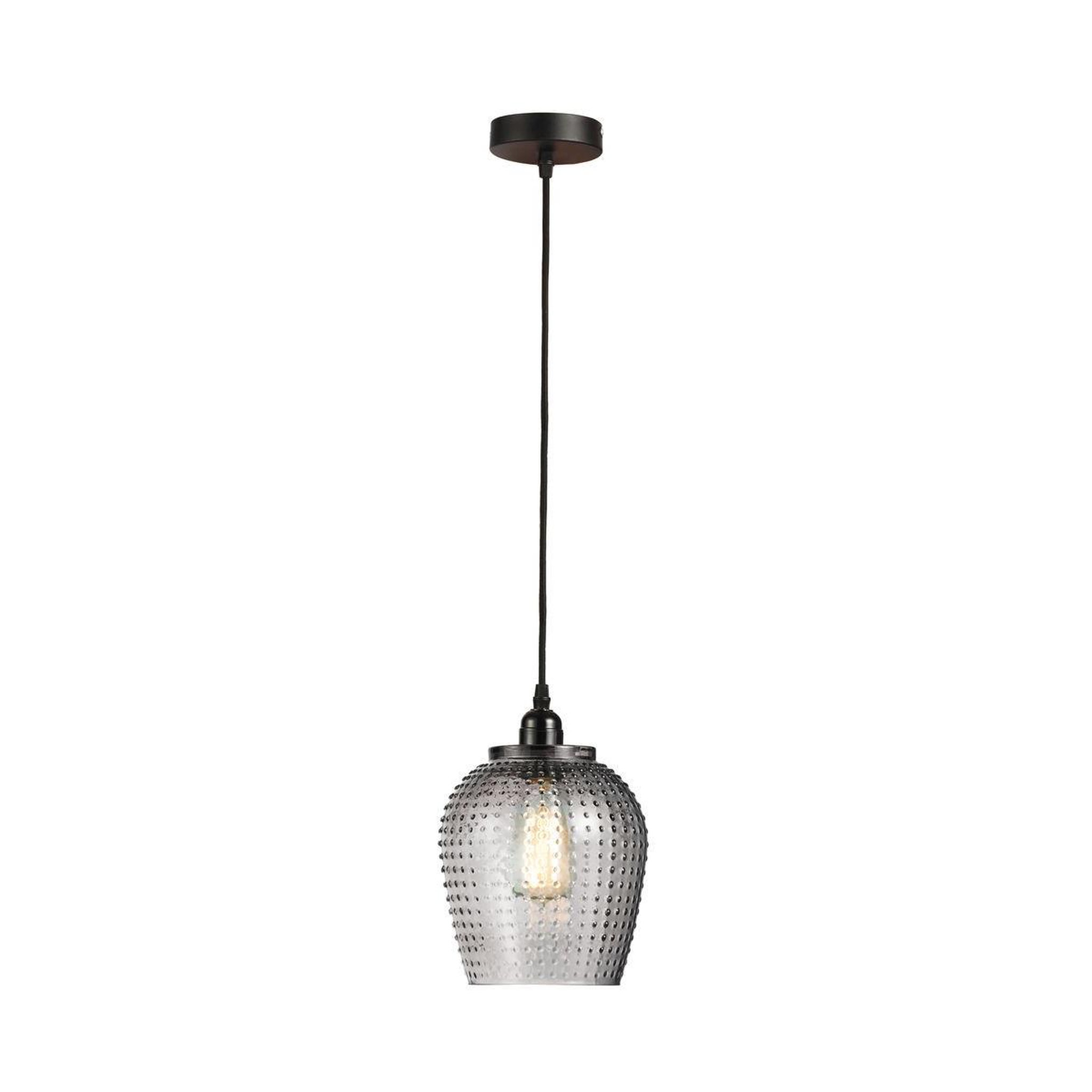 Voir la diapositive 4 : Paris Prix Lampe suspension en verre  riva  27cm gris
