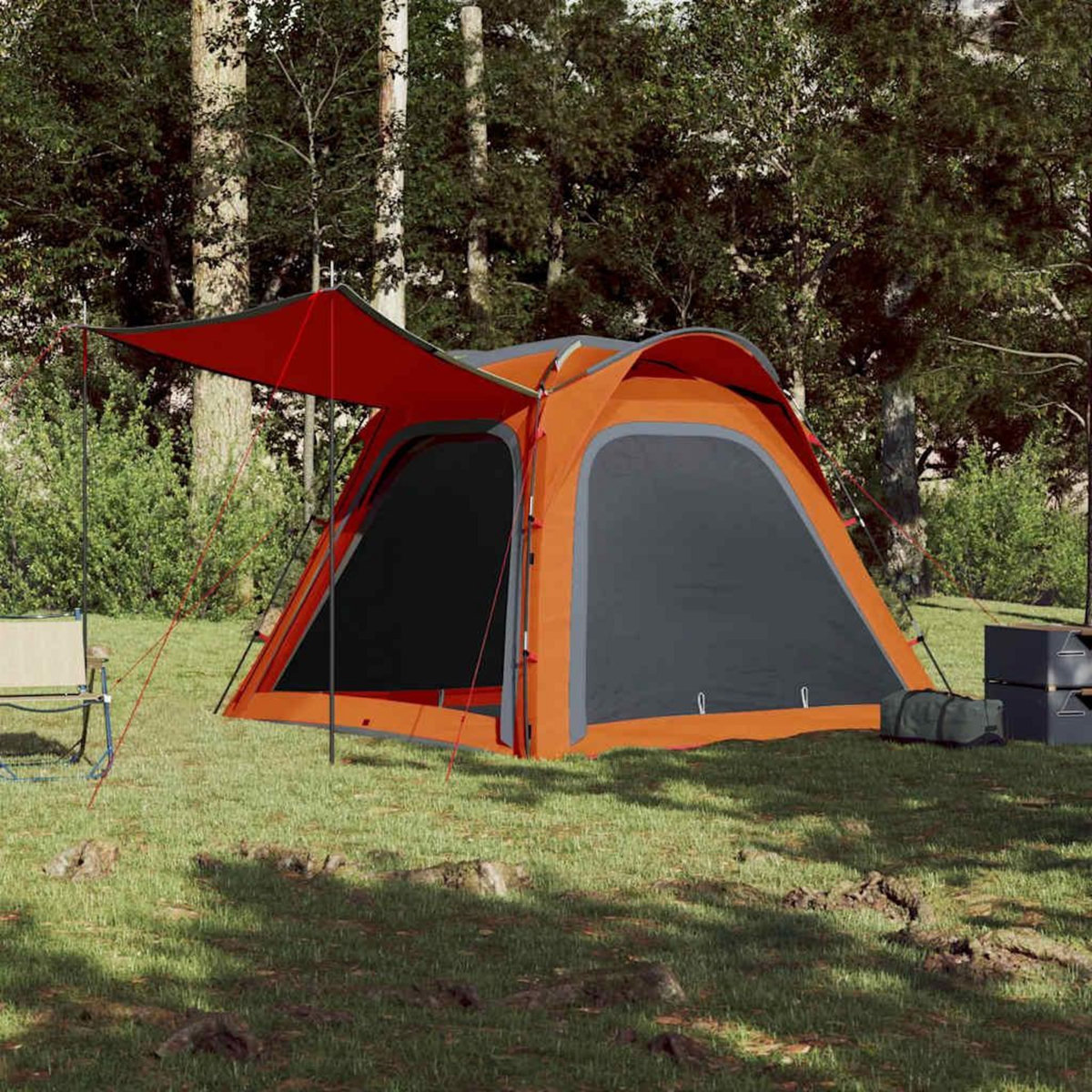 VIDAXL Tente de camping 4 personnes liberation rapide impermeable