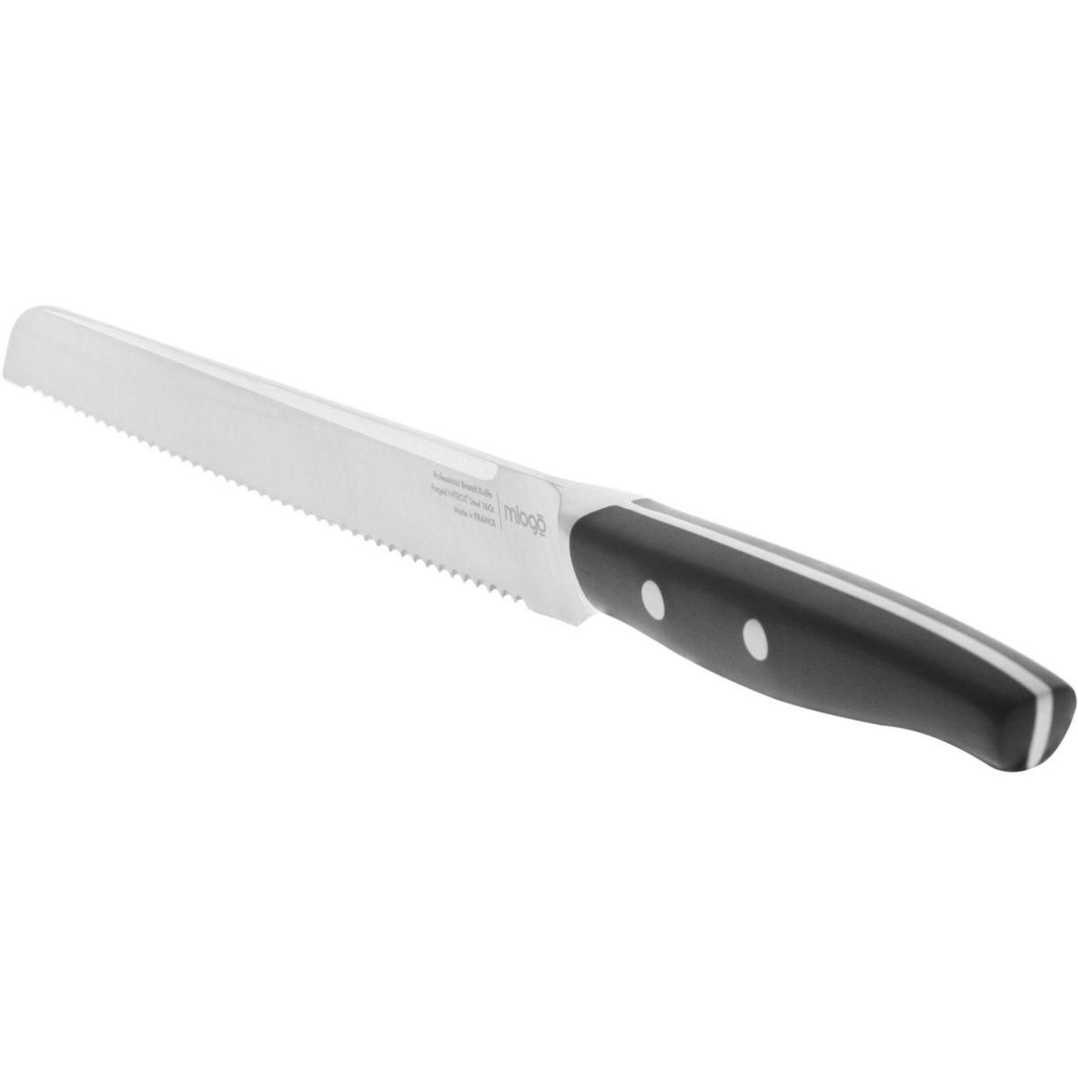 MIOGO Couteau à pain 20 cm Professionnel forgé