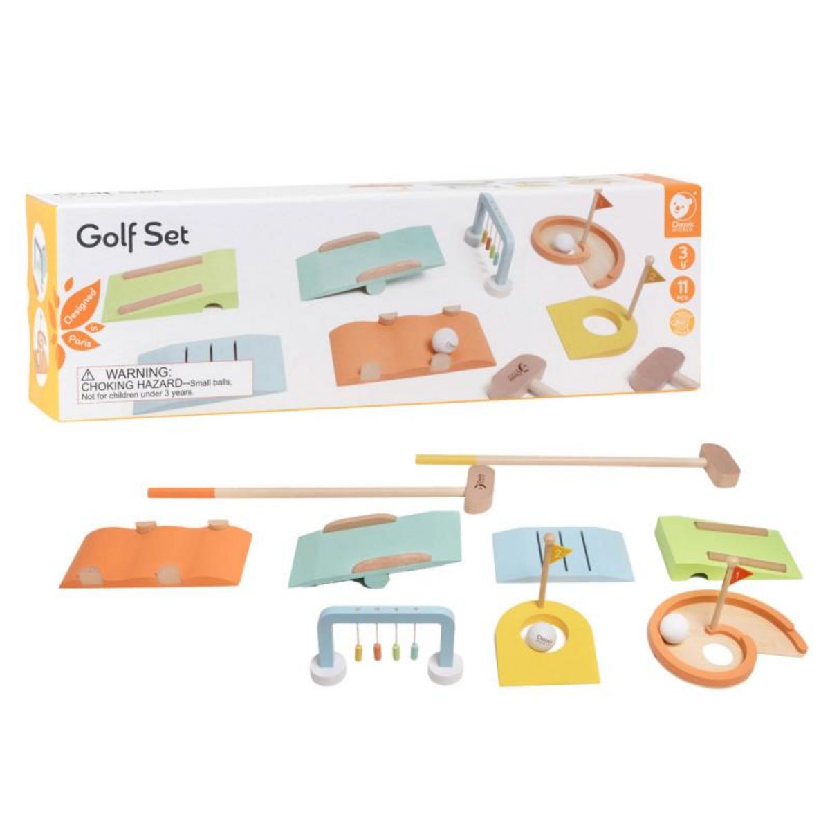 CLASSIC WORLD Classic World Wooden Golf Set, 11 pcs. 60007