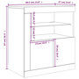 Voir la diapositive 6 : VIDAXL Buffet avec lumieres LED chene sonoma 60,5x37x67 cm