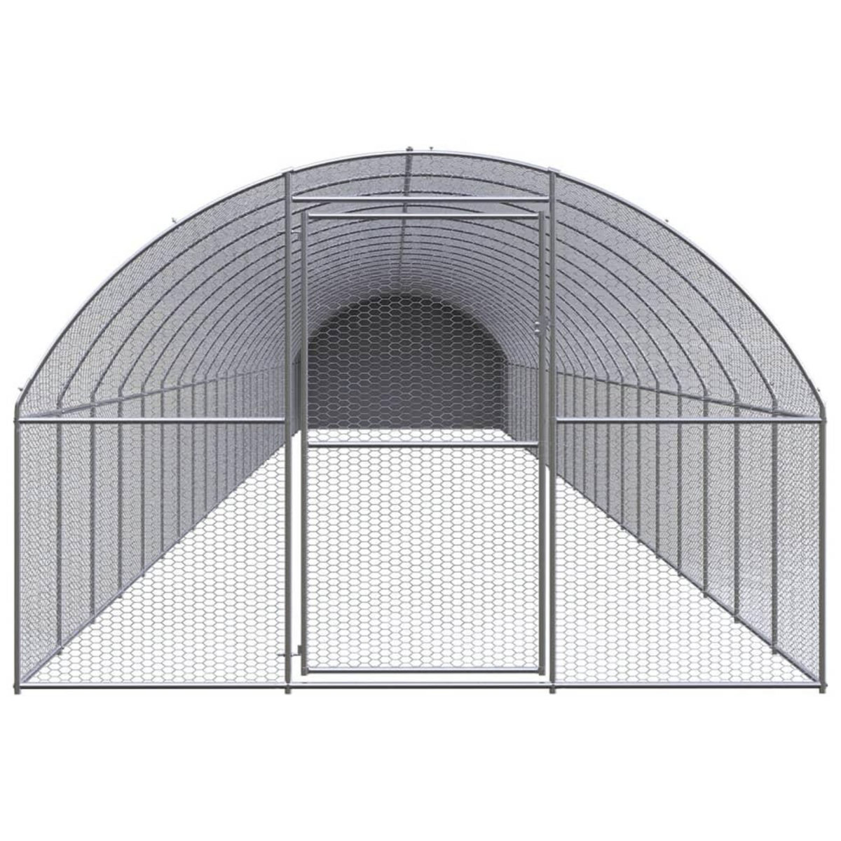 VIDAXL Poulailler d'exterieur 3x24x2 m Acier galvanise