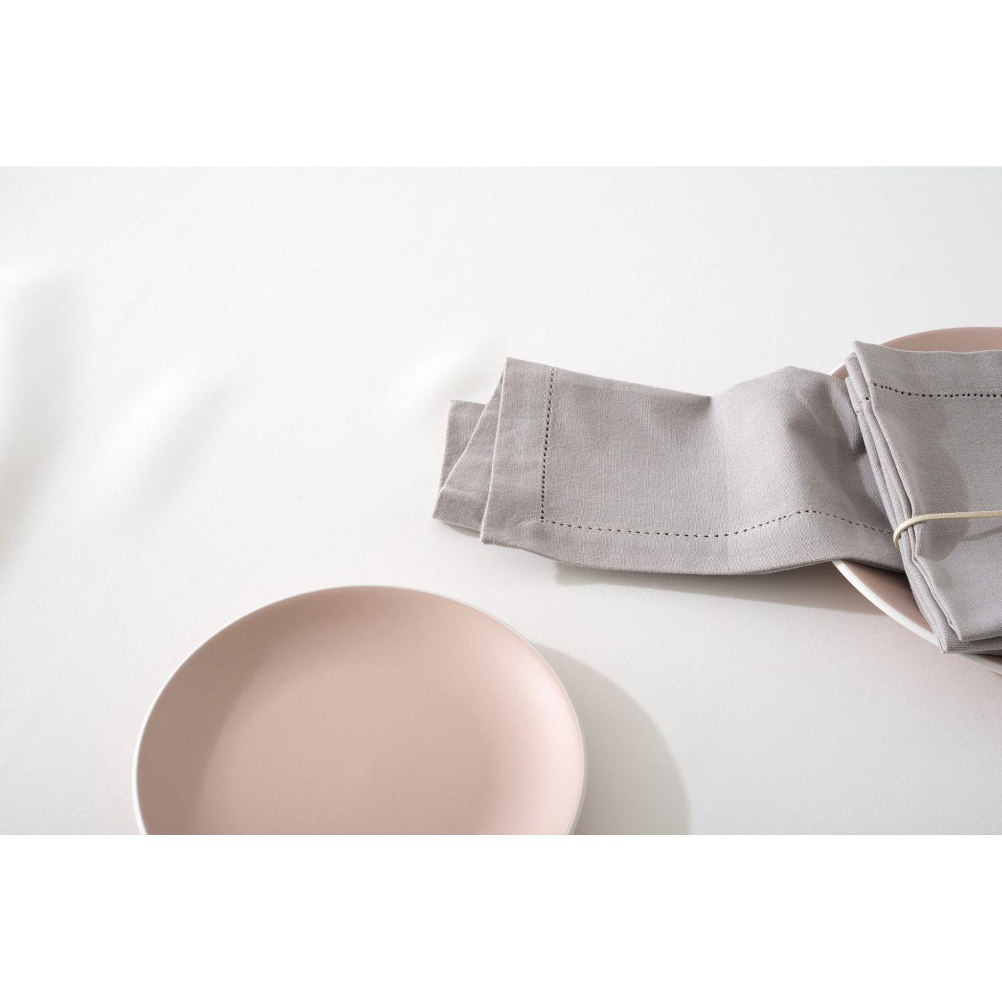 Voir la diapositive 4 : ATMOSPHERA Ensemble de 4 serviettes de table CHAMBRAY