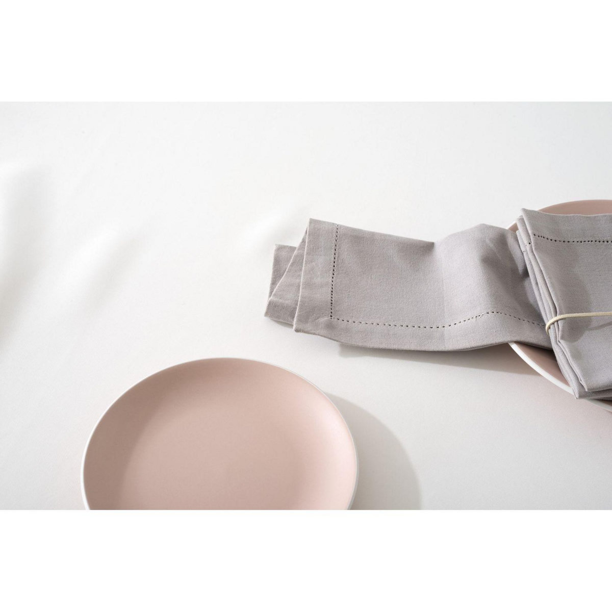 ATMOSPHERA Ensemble de 4 serviettes de table CHAMBRAY