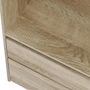 Voir la diapositive 5 : MARKET24 Dressing - Décor Chene - 2 tiroirs - 2 étageres - 1 tringle - L100 x P57 x H200 cm