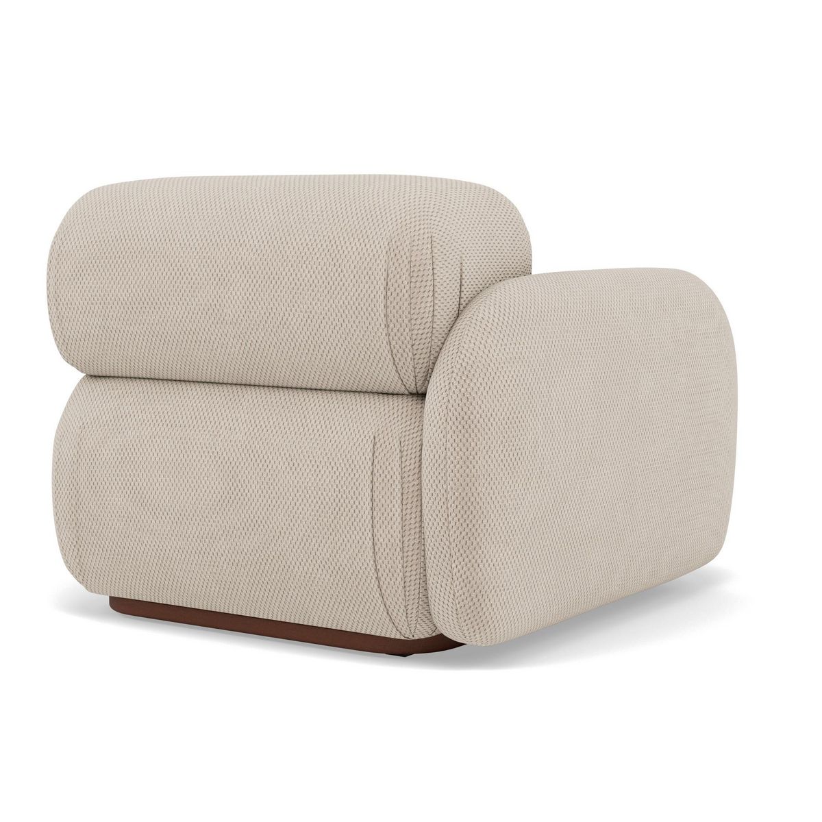 LISA DESIGN Penelope - module d'assise gauche en velours texturé