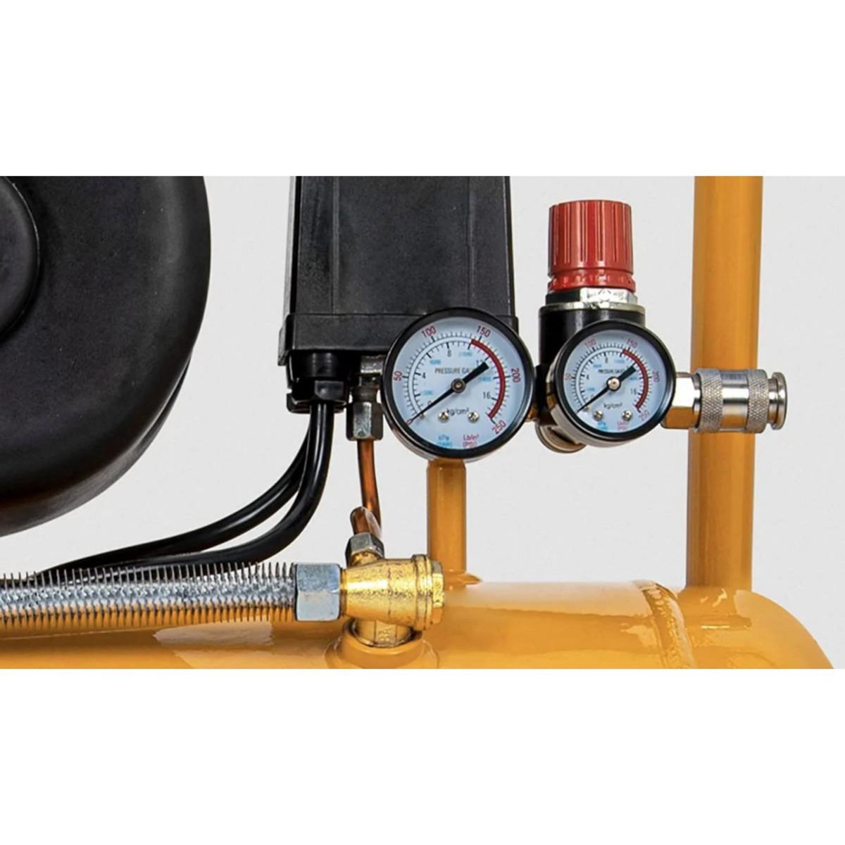 VITO Compresseur d'air Silencieux 50 Litres 10 bar 2,5CV 145 PSI 2.5 CV VITO