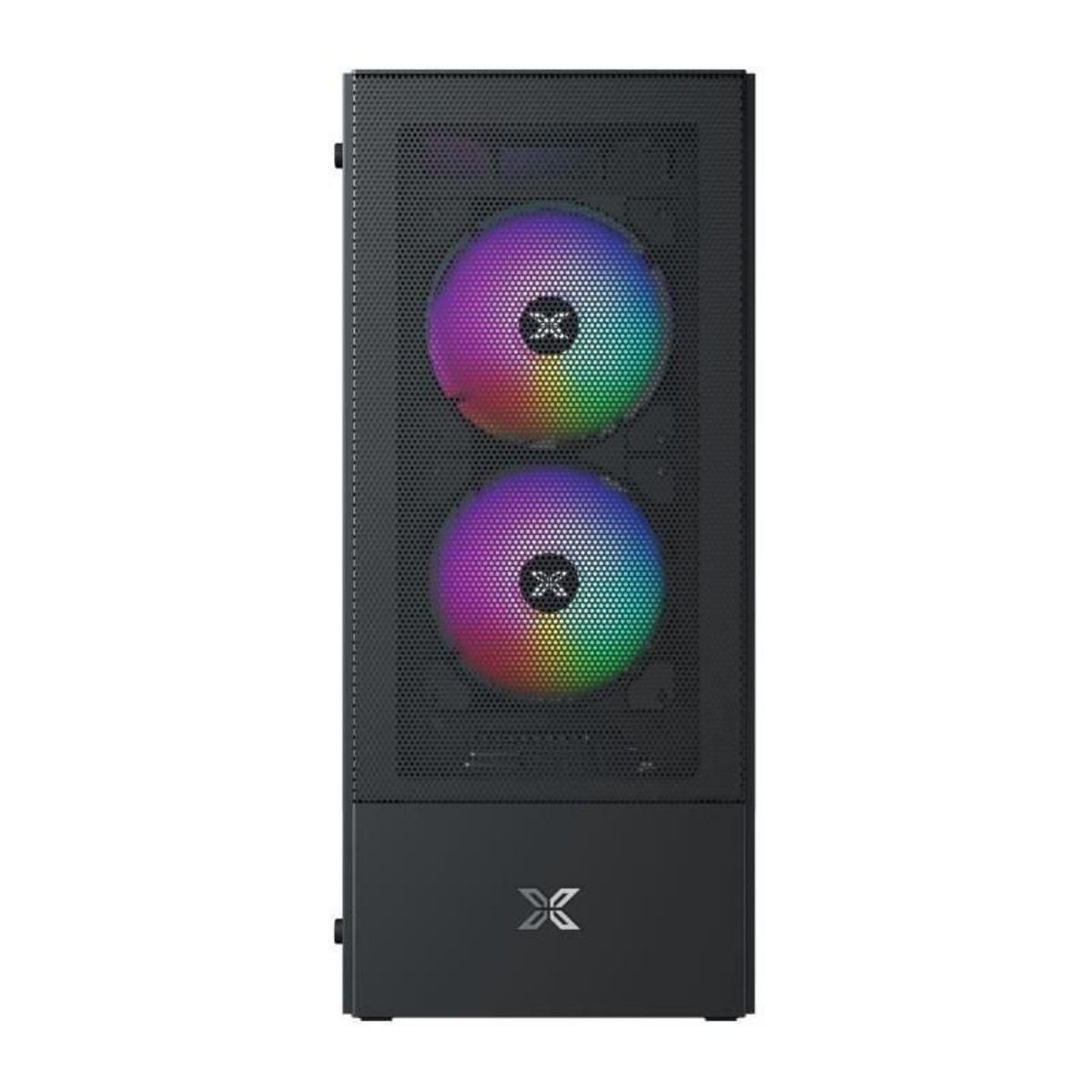 Xigmatek Boîtier PC Moyen Tour sans alim - XIGMATEK HERO II Air 3F (Noir) - ATX/Micro ATX - 3x120mm FRGB - Mesh - USB 3.0/2.0