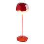 Voir la diapositive 1 : Lumisky Lampe de table design STONE Rouge Aluminium H33cm