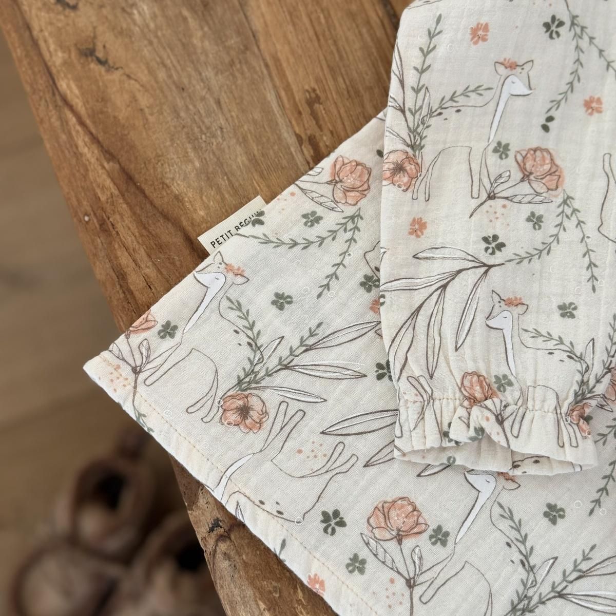 Petit Béguin Blouse enfant en gaze de coton Lison