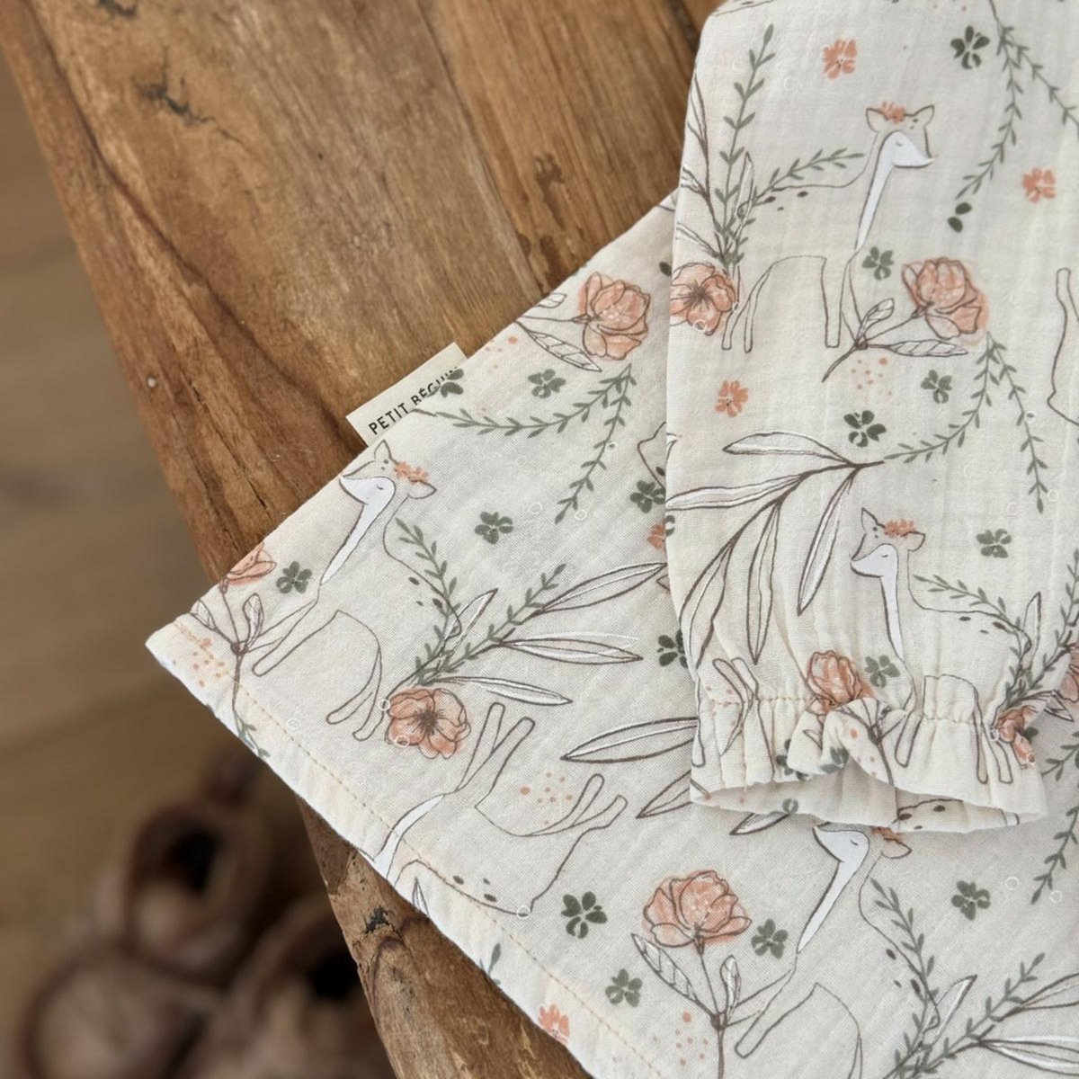 Petit Béguin Blouse enfant en gaze de coton Lison