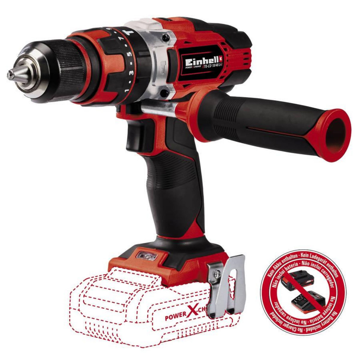 Einhell Perceuse Visseuse à percussion sans fil TE-CD 18/48 Li-i-Solo