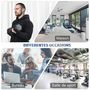 Voir la diapositive 6 : HOMCOM Haltère courte poids 15 Kg - entraînement musculaire & haltérophilie - acier caoutchouc noir