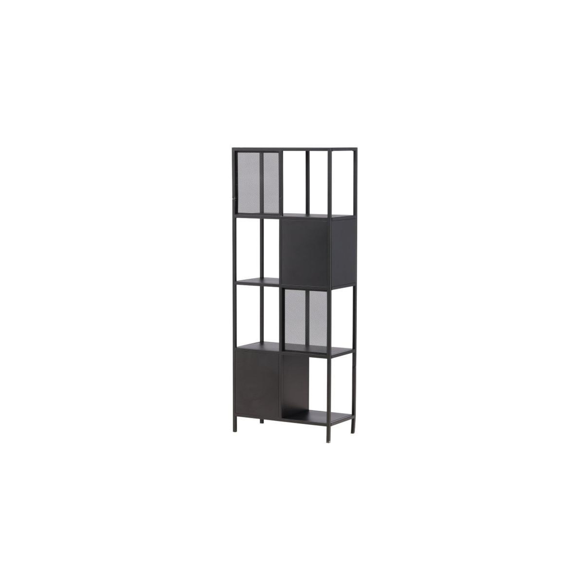 Voir la diapositive 3 : Paris Prix Étagère 4 Niveaux Avec Portes  Nett  180cm Noir