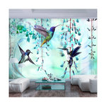 Paris Prix Papier Peint  Flying Hummingbirds Green. Coloris disponibles : Multicolore