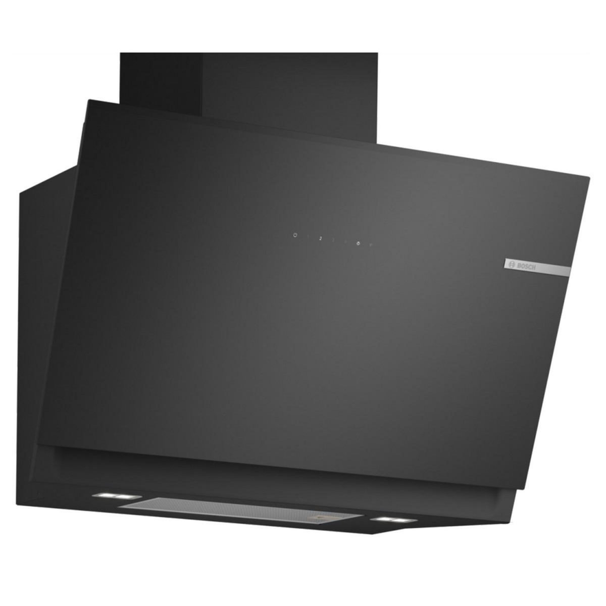 BOSCH Hotte décorative inclinée 80cm 432m3/h noir - DWK81AN60